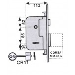 cr 8000 serratura incasso