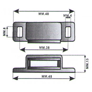 chiusura magnetica 562marrone chiusura magnetica 562marrone