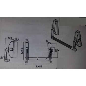 cisa 59311.10 maniglione antipanico