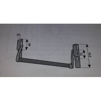 cisa 59615.00 maniglione antipanico