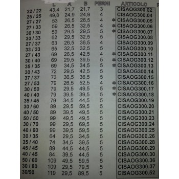 cisa og300-37 cilindro sagomato