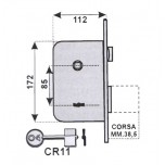 cr 5000.60 serratura incasso