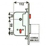 cr 8000 PE serratura cilindro europeo 