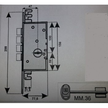 mottura 72.130 serratura 72130