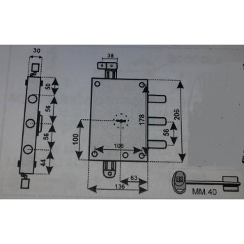 mottura 89583tors serratura