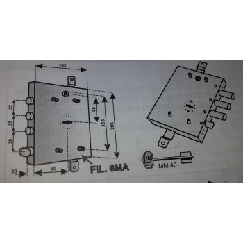 mottura 89r571gd9 serratura