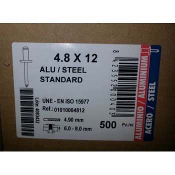 rivetti 4,8x12 alluminio