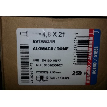 rivetti 4,8x21 alluminio rivetti 4,8x21 alluminio
