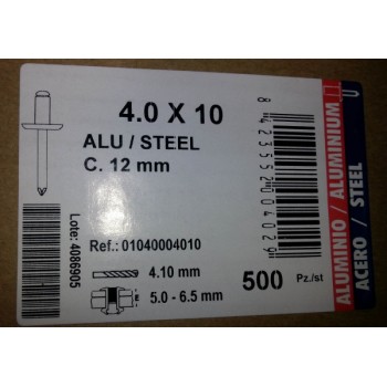 rivetti 4x10x12 alluminio rivetti 4x10x12 alluminio