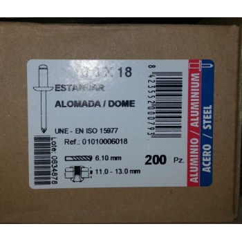 rivetti 6x18 alluminio rivetti 6x18 alluminio