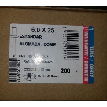 rivetti 6x25 alluminio rivetti 6x25 alluminio